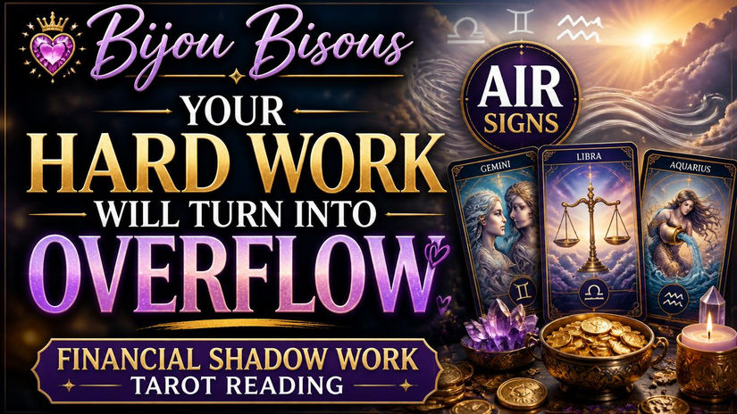Your Hard Work Will Turn Into OverFlow - Air Signs Financial Shadow Work Tarot Reading (Extended)